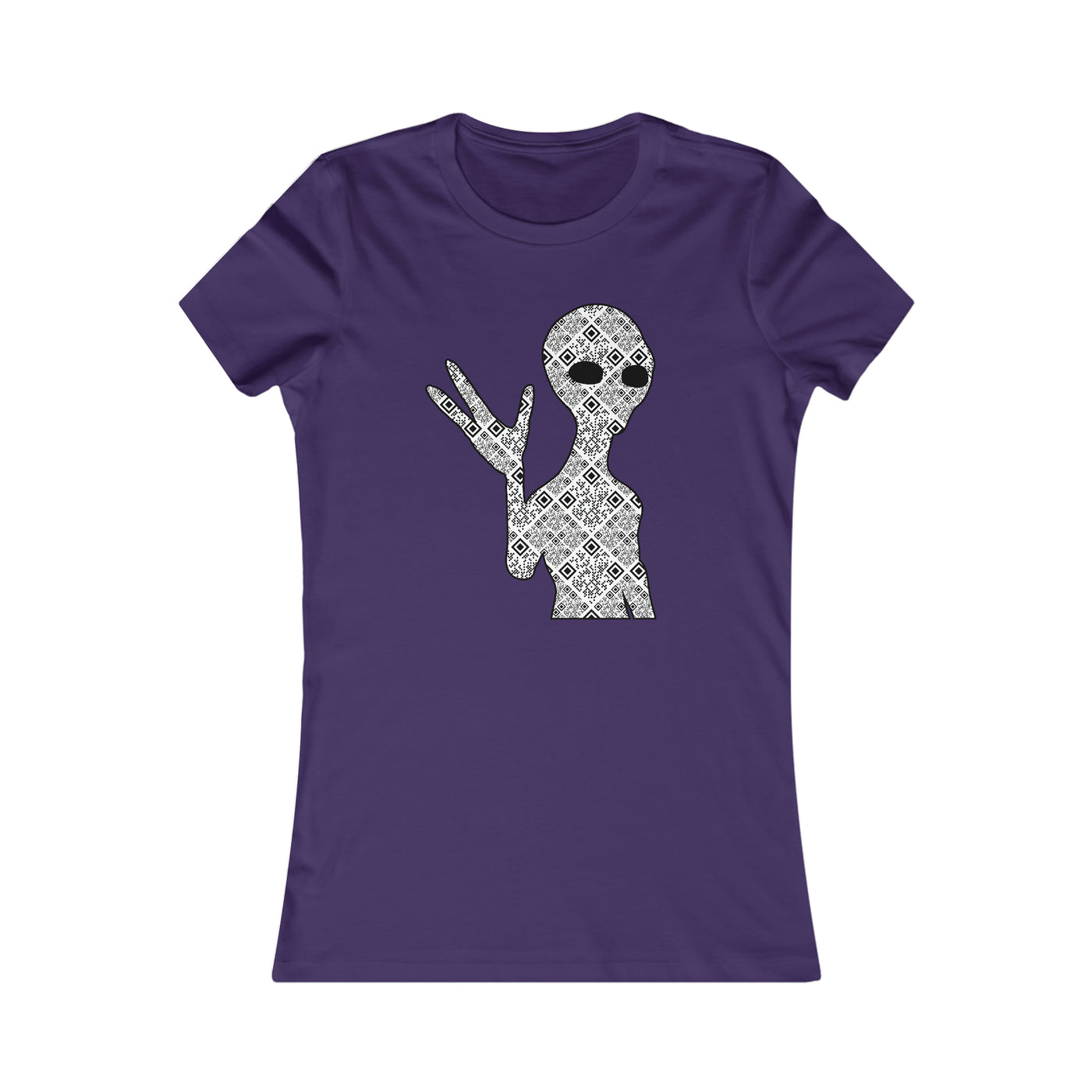 XR Reality Collection: Outta This World Alien (Women's) Adult Fitted T-Shirt