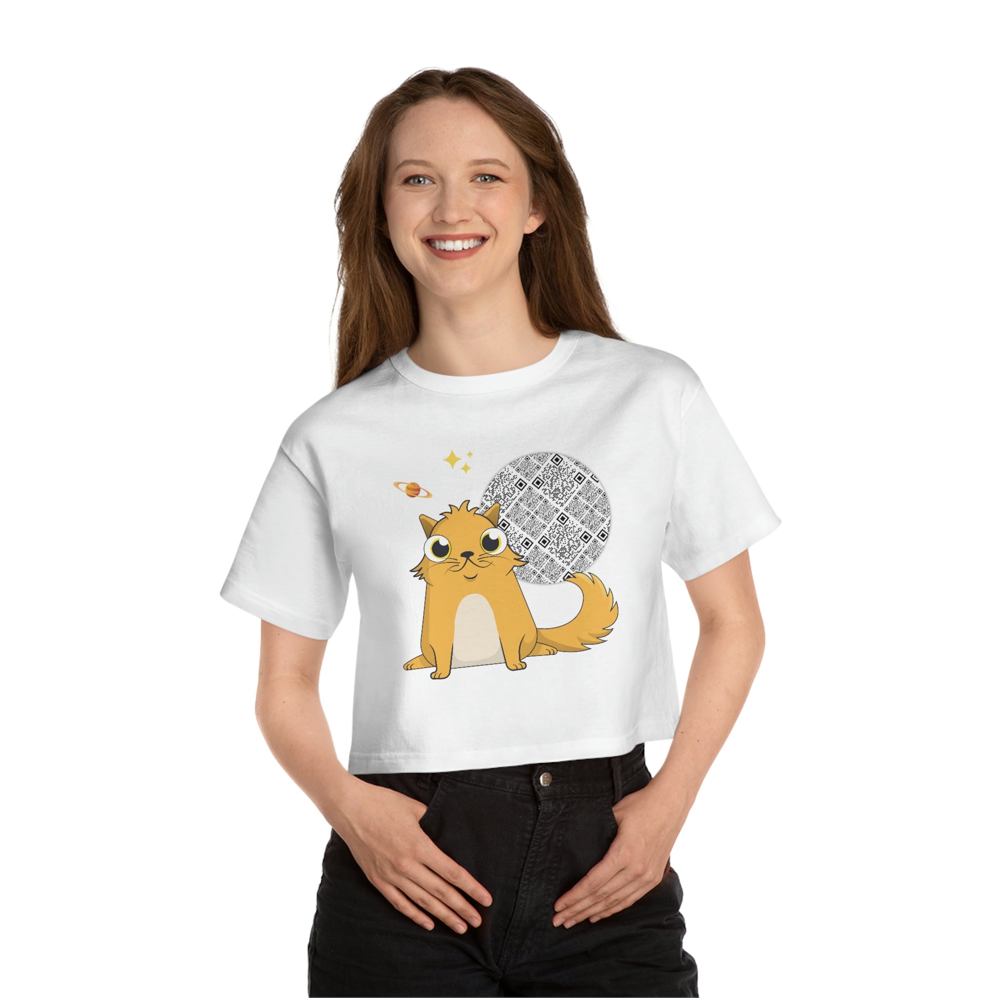 Kitty #84447 (Women's) Adult Cropped T-Shirt