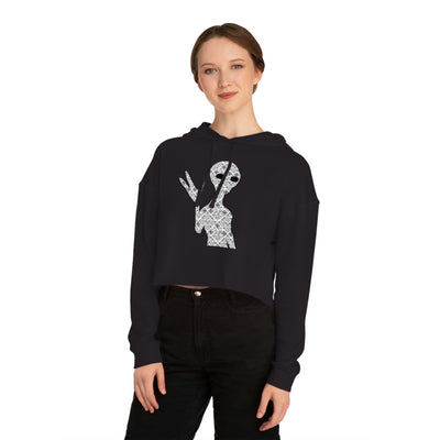 XR Reality Collection: Outta This World Alien (Women's) Adult Cropped Hoodie