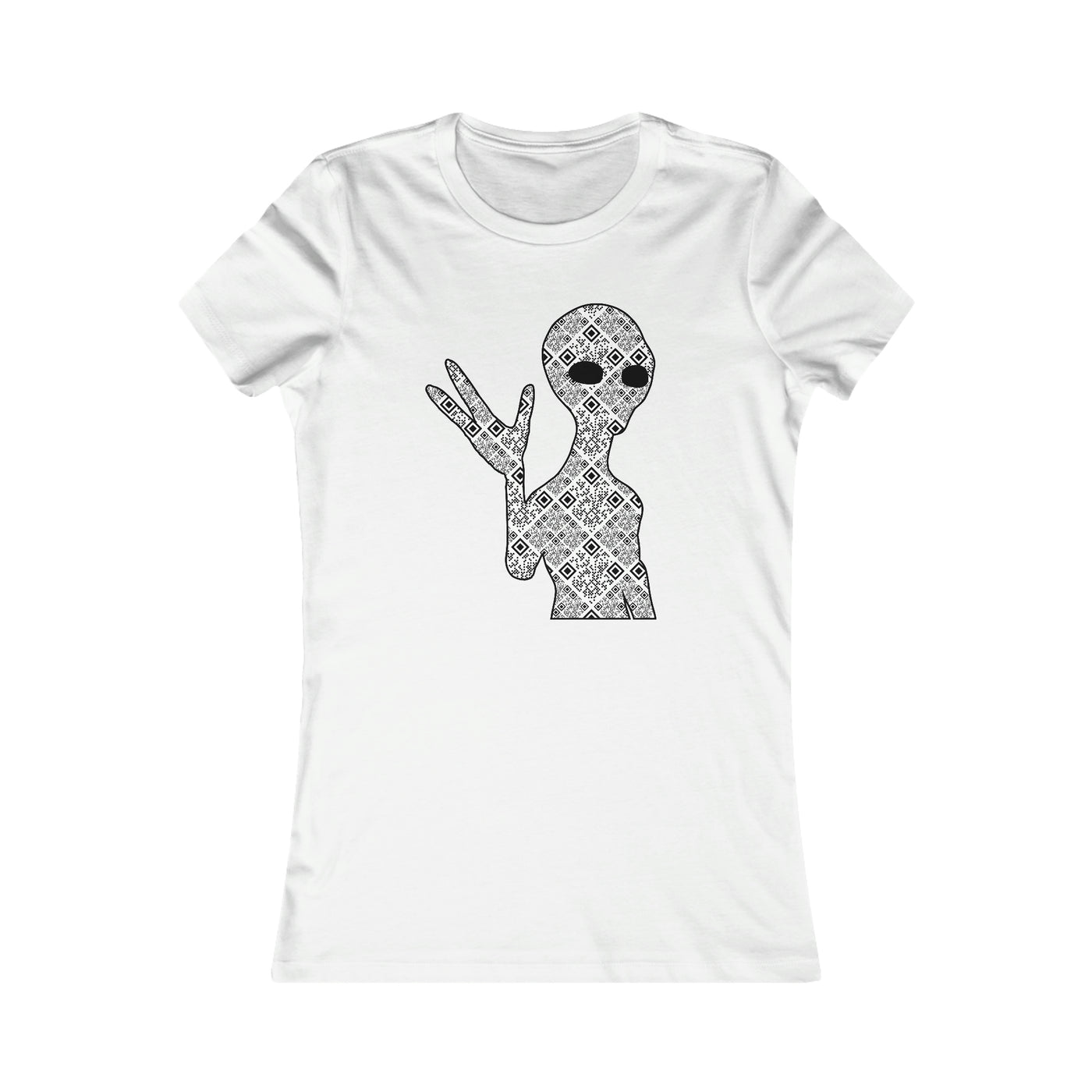 XR Reality Collection: Outta This World Alien (Women's) Adult Fitted T-Shirt