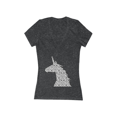 XR Reality Collection: Mystical Unicorn (Women's) Adult Fitted V-Neck T-Shirt
