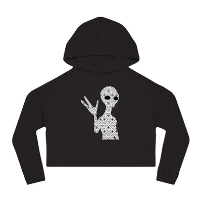 XR Reality Collection: Outta This World Alien (Women's) Adult Cropped Hoodie