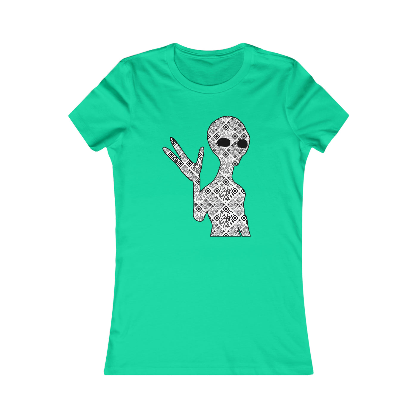 XR Reality Collection: Outta This World Alien (Women's) Adult Fitted T-Shirt