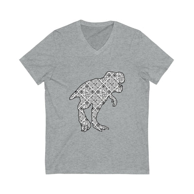 XR Reality Collection: Jurassic Stomp (Unisex) Adult V-Neck T-Shirt