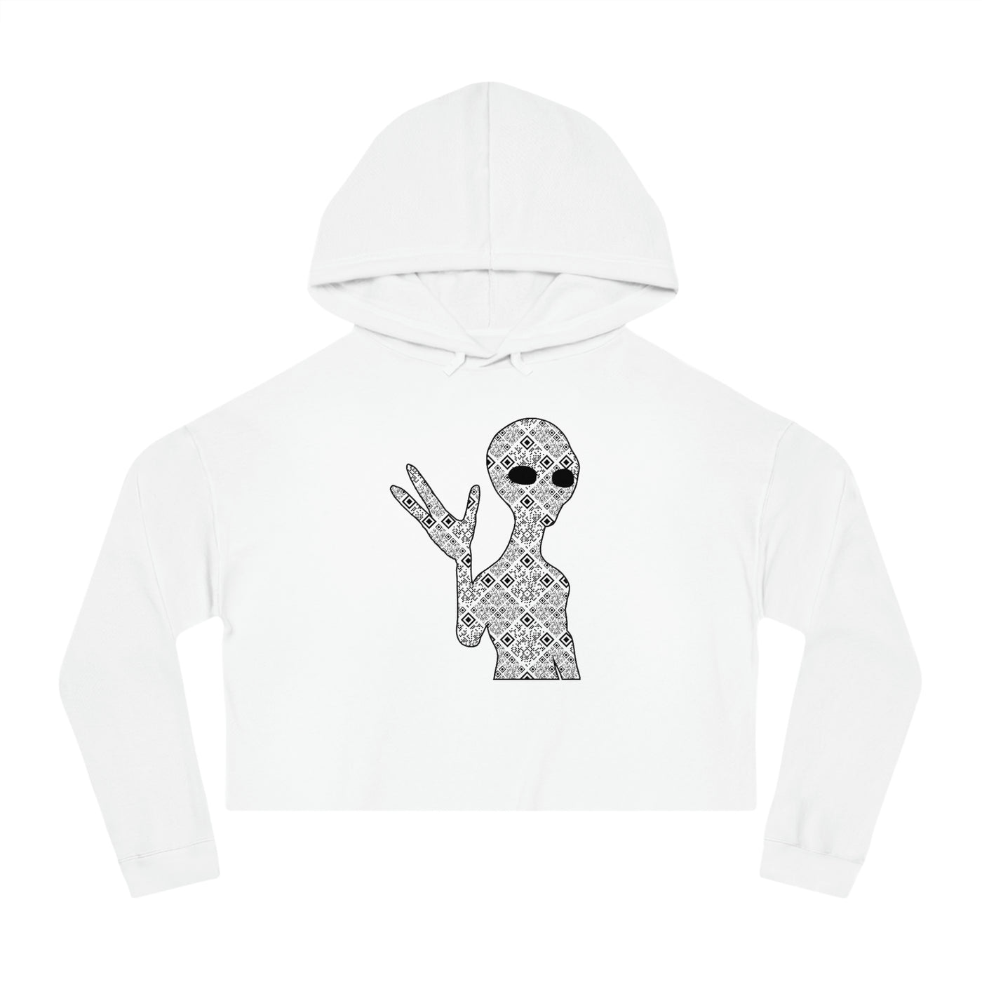 XR Reality Collection: Outta This World Alien (Women's) Adult Cropped Hoodie