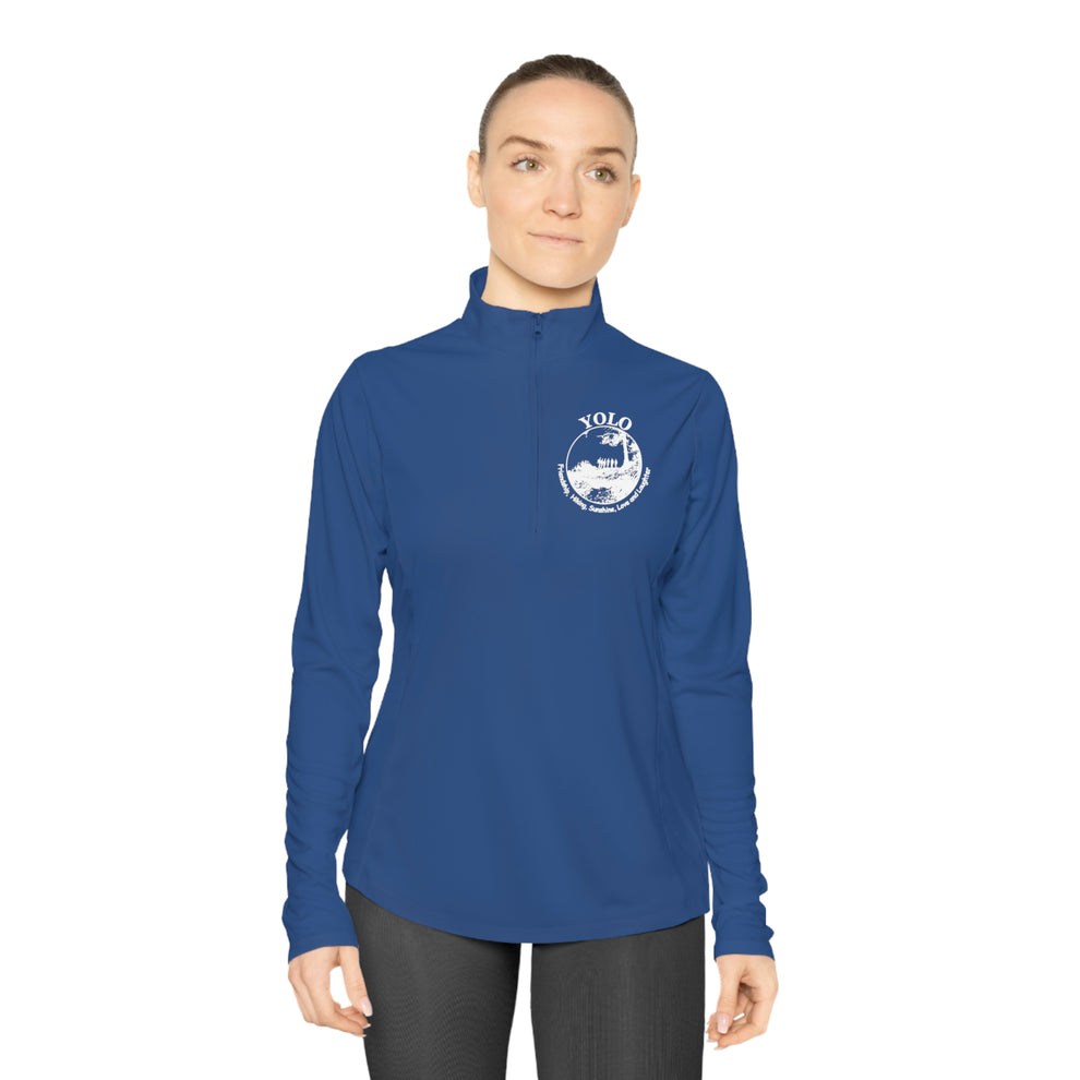 YOLO Ladies Quarter-Zip Pullover