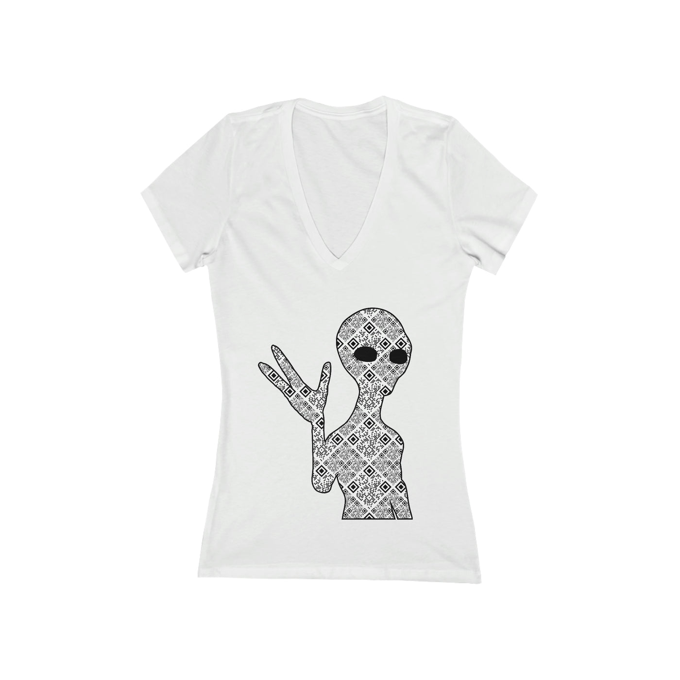XR Reality Collection: Outta This World Alien (Women's) Adult Fitted V-Neck T-Shirt