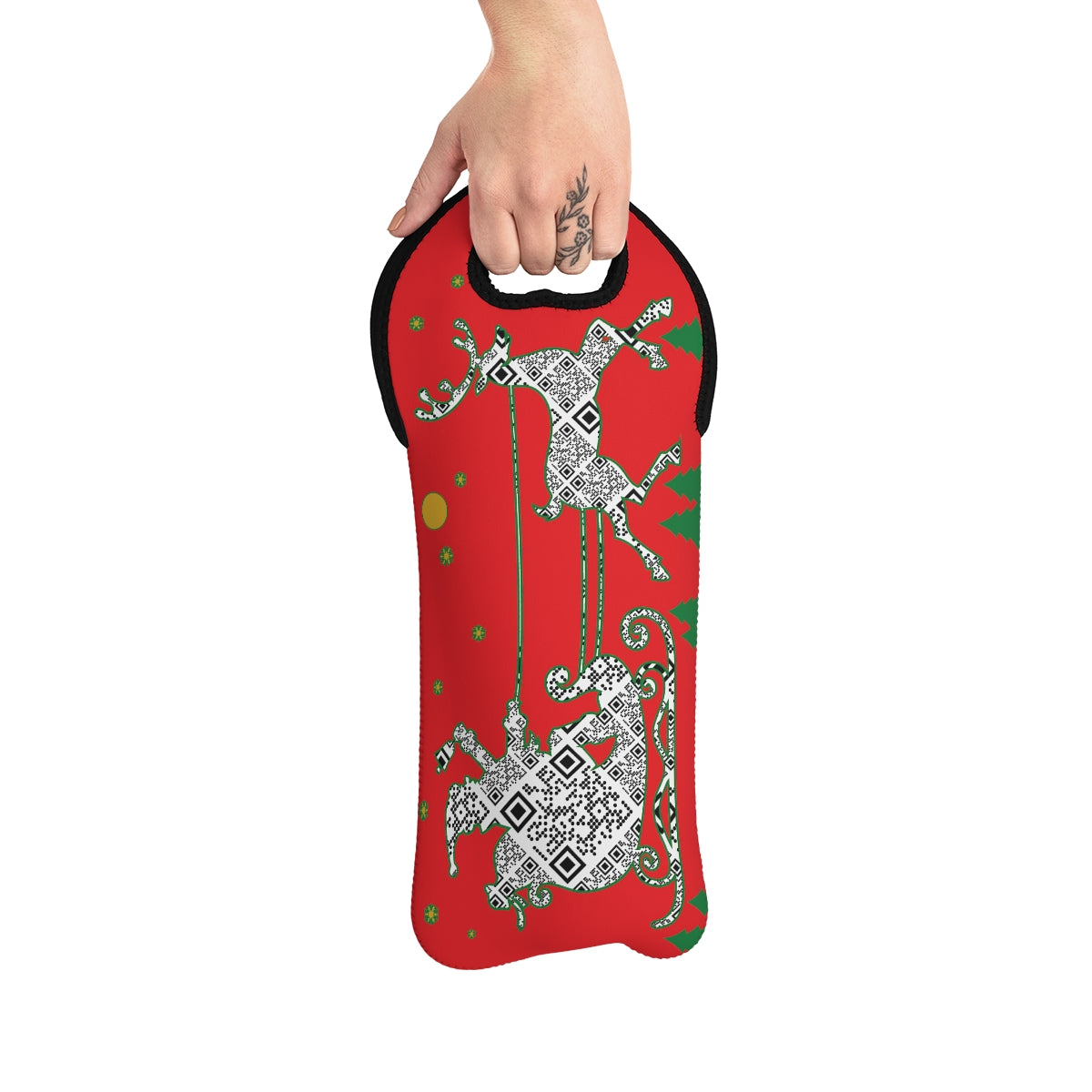 Santa Wine Tote Bag