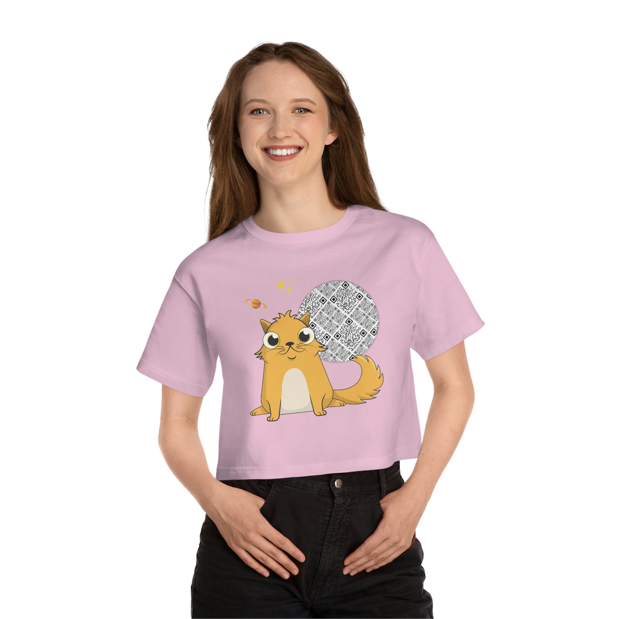 Kitty #84447 (Women's) Adult Cropped T-Shirt
