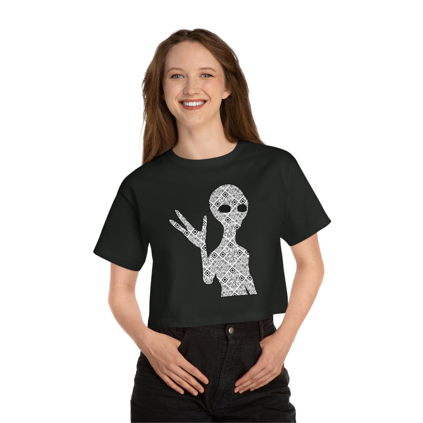 XR Reality Collection: Outta This World Alien (Women's) Adult Cropped T-Shirt