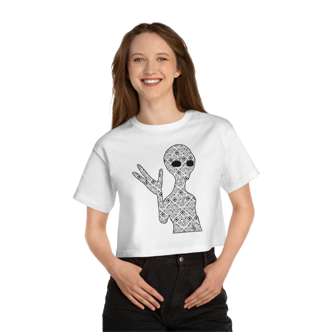 XR Reality Collection: Outta This World Alien (Women's) Adult Cropped T-Shirt